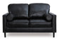 Bryceview Loveseat- Leather- Onyx Color