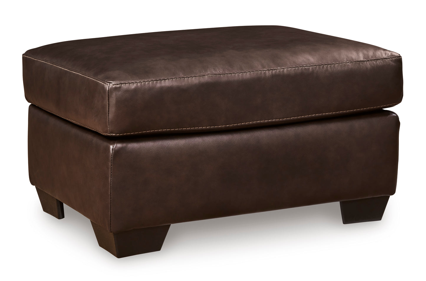 Santorine Ottaman Leather- Dark Brown Color