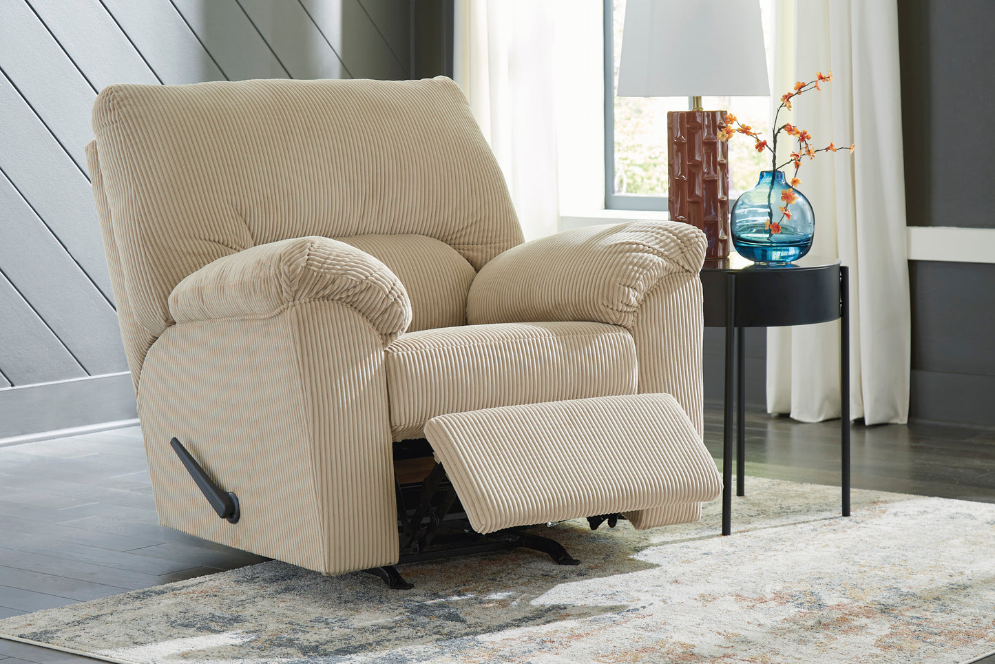 SimpleJoy Rocker Recliner-- Sand Color