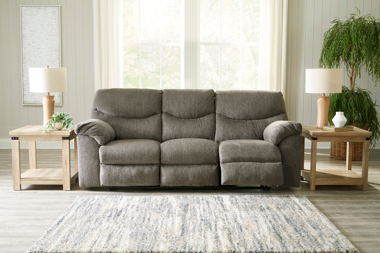 Alphons Reclining Sofa- Putty color