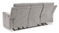 Barnsana Reclining Power Sofa---Ash Color