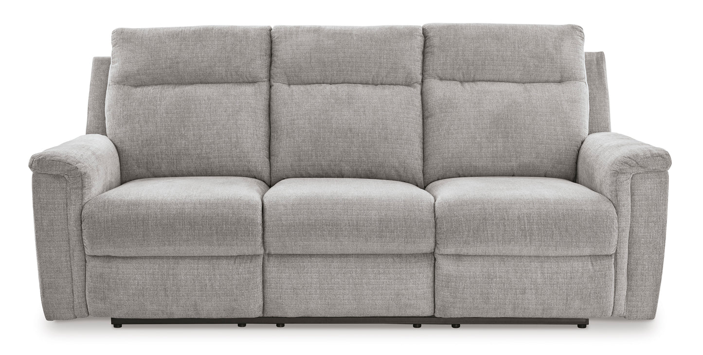 Barnsana Reclining Power Sofa---Ash Color