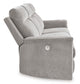 Barnsana Reclining Power Sofa---Ash Color