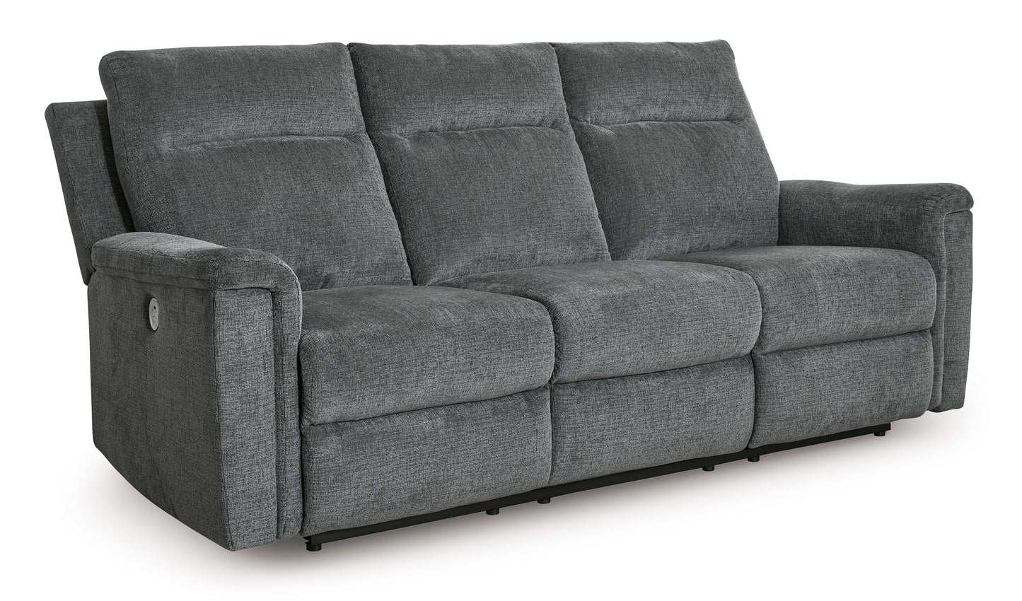 Barnsana Reclining Power Sofa-- Gravel Color