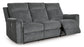 Barnsana Reclining Power Sofa-- Gravel Color