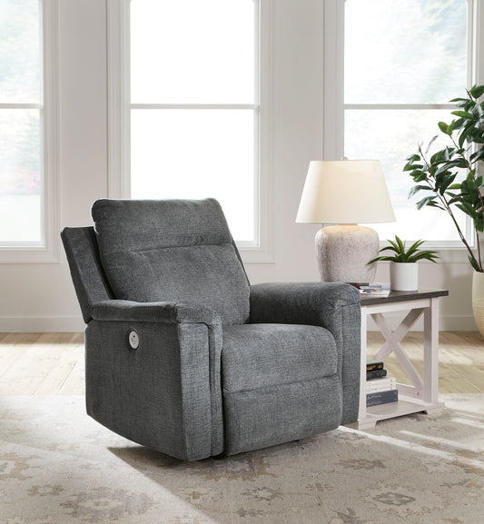 Barnsana Power Rocker Recliner- Gravel Color