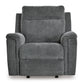 Barnsana Power Rocker Recliner- Gravel Color