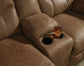 Boxberg DBL Rec Loveseat w/Console-Brown Color