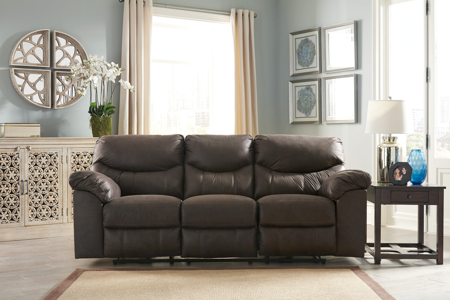 Boxberg Reclining Sofa-- Teak Color