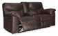 Boxberg DBL Rec Loveseat w/Console-Teak Color