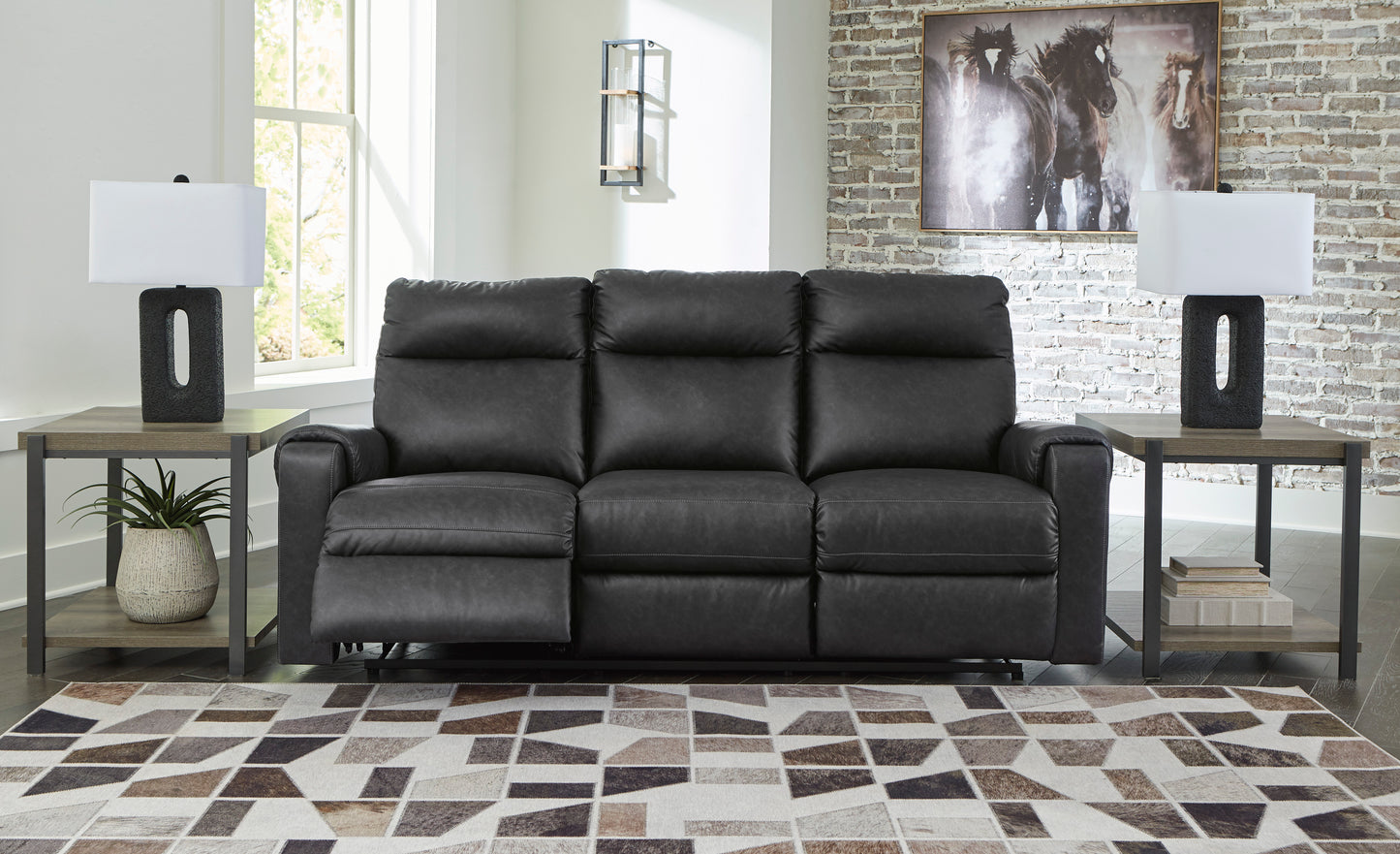 Axtellton Reclining Power Sofa----Carbon Color