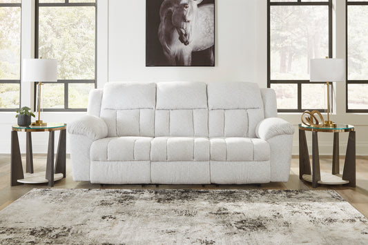 Frohn Reclining Sofa-- Snow Color