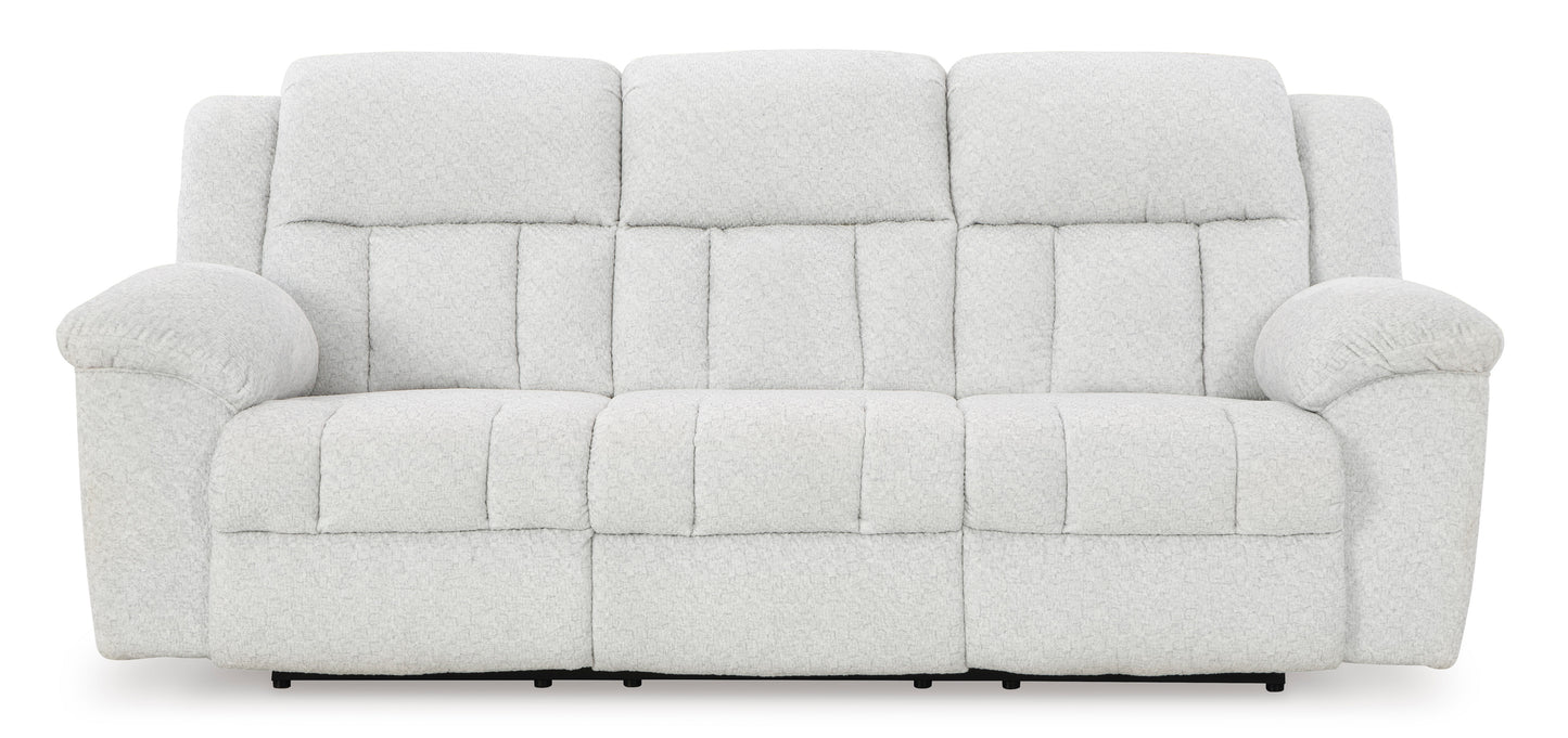 Frohn Reclining Sofa-- Snow Color