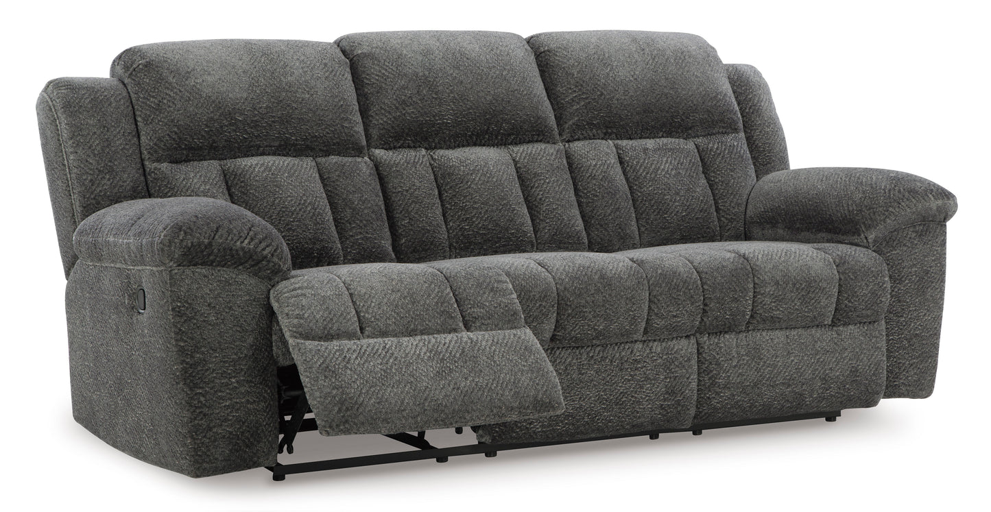 Frohn Reclining Sofa--- Graphite Color