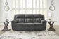 Frohn Reclining Sofa--- Graphite Color