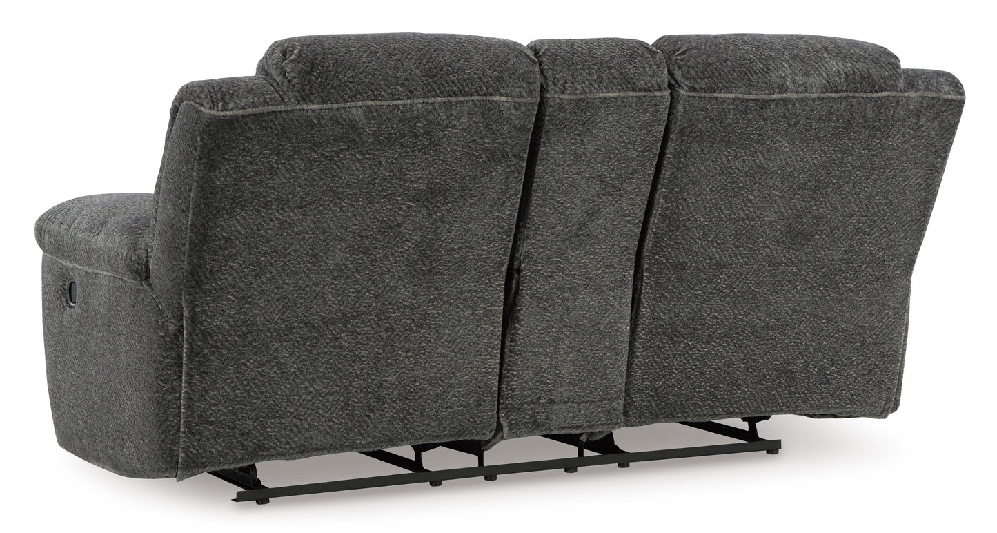 Frohn DBL Rec Loveseat w/Console- Graphite  Color