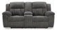 Frohn DBL Rec Loveseat w/Console- Graphite  Color