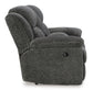 Frohn DBL Rec Loveseat w/Console- Graphite  Color