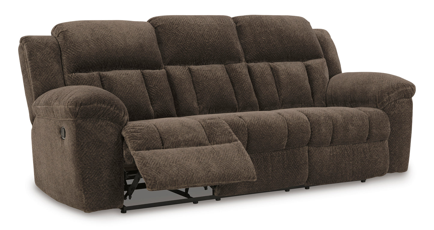 Frohn Reclining Sofa- Chocolate Color