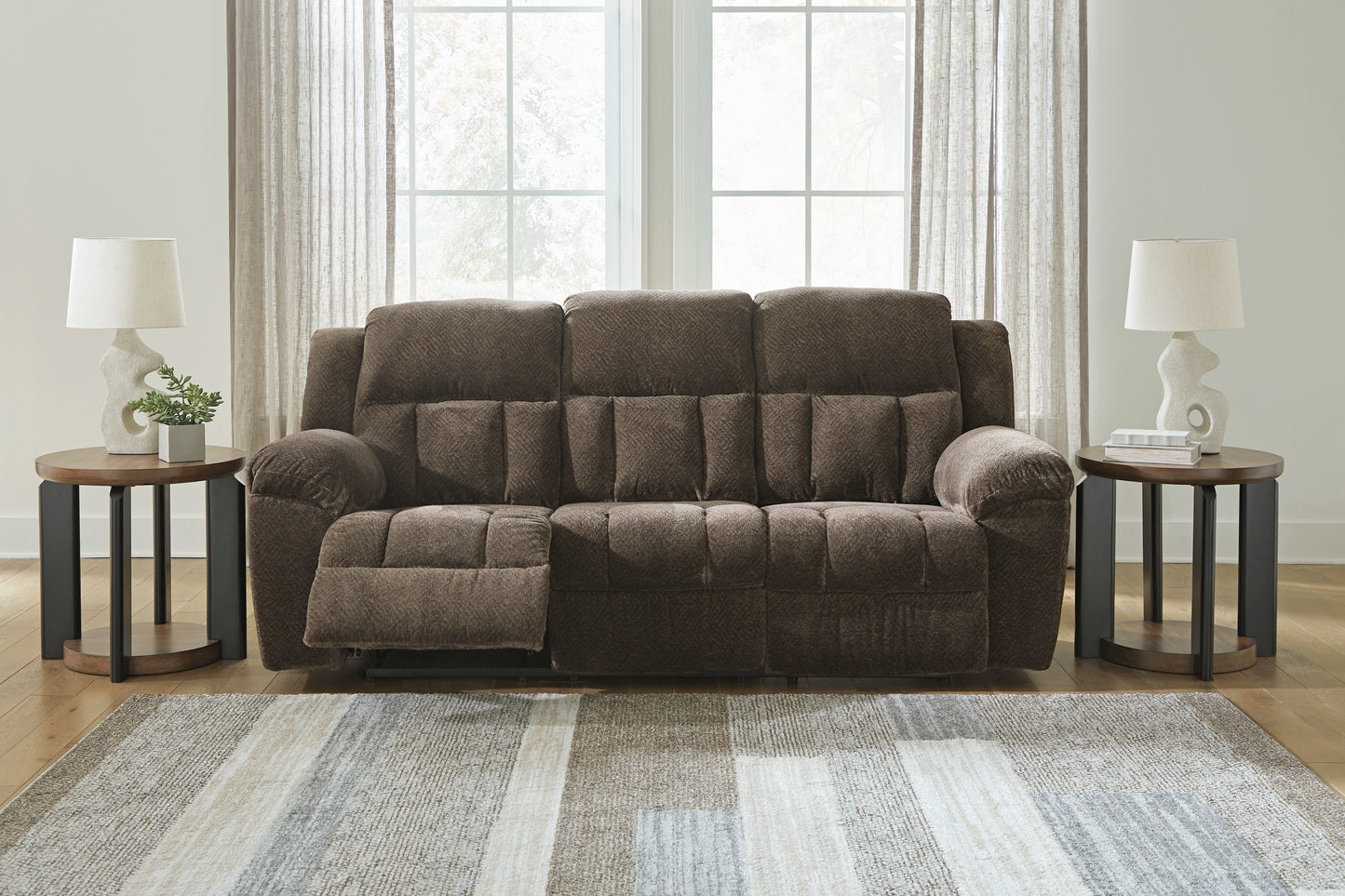 Frohn Reclining Sofa- Chocolate Color