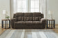 Frohn Reclining Sofa- Chocolate Color