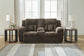 Frohn DBL Rec Loveseat w/Console-Chocolate Color