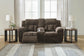 Frohn DBL Rec Loveseat w/Console-Chocolate Color