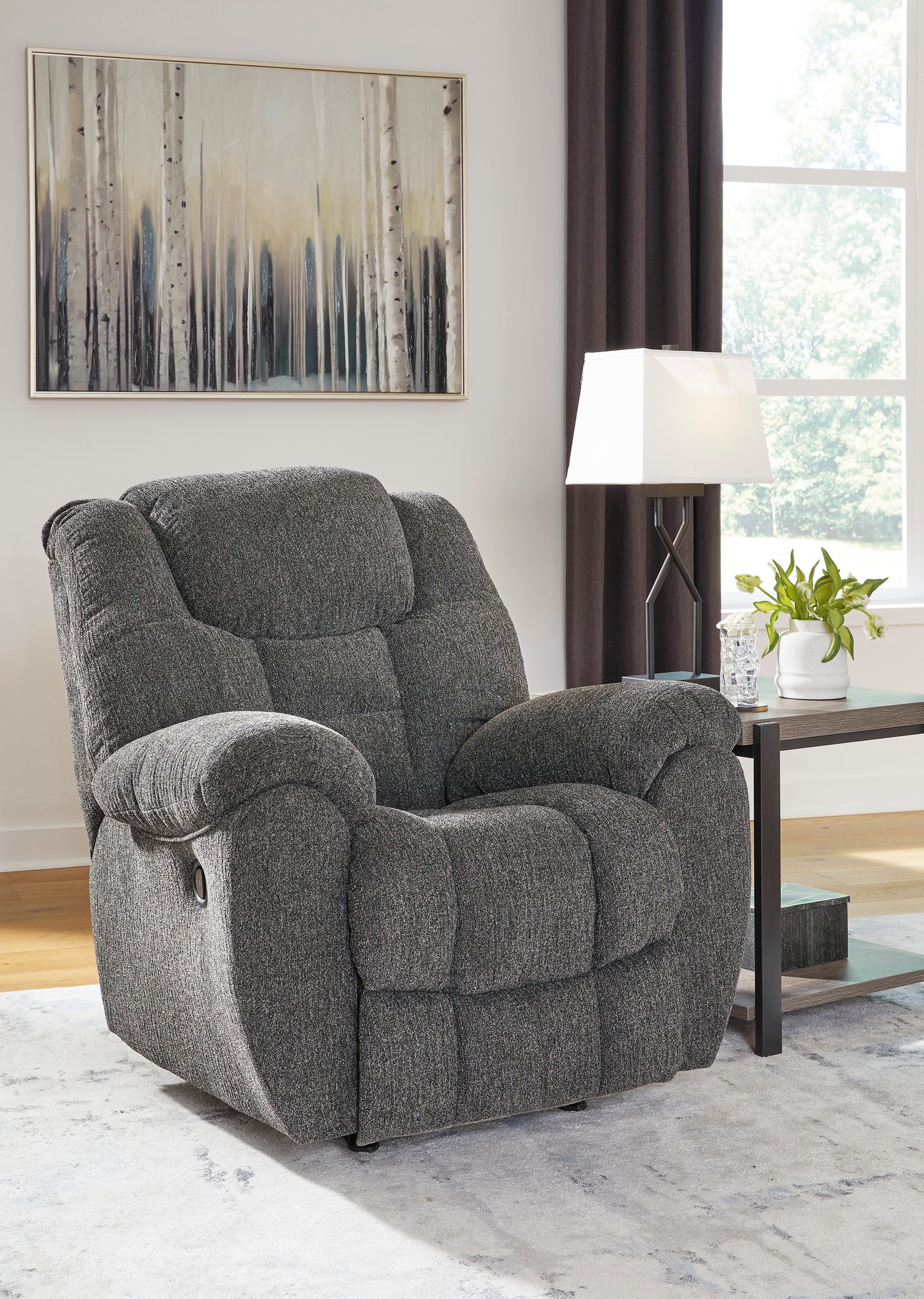 Foreside Rocker Recliner-- Charcoal Color