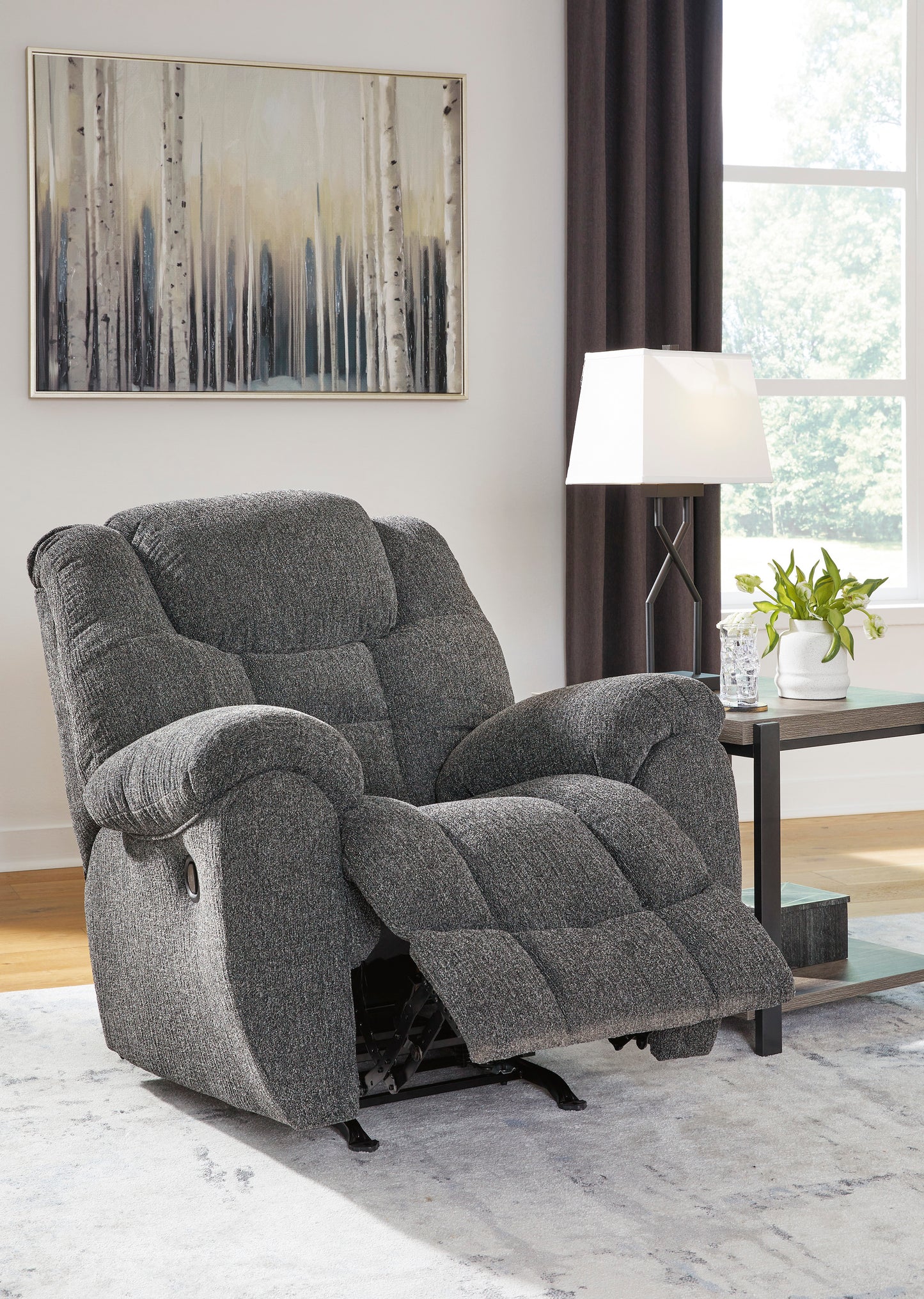 Foreside Rocker Recliner-- Charcoal Color