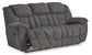 Foreside Reclining Sofa--- Charcol Color