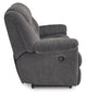 Foreside Reclining Sofa--- Charcol Color