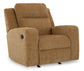 Kanlow Rocker Recliner-- Honey Color