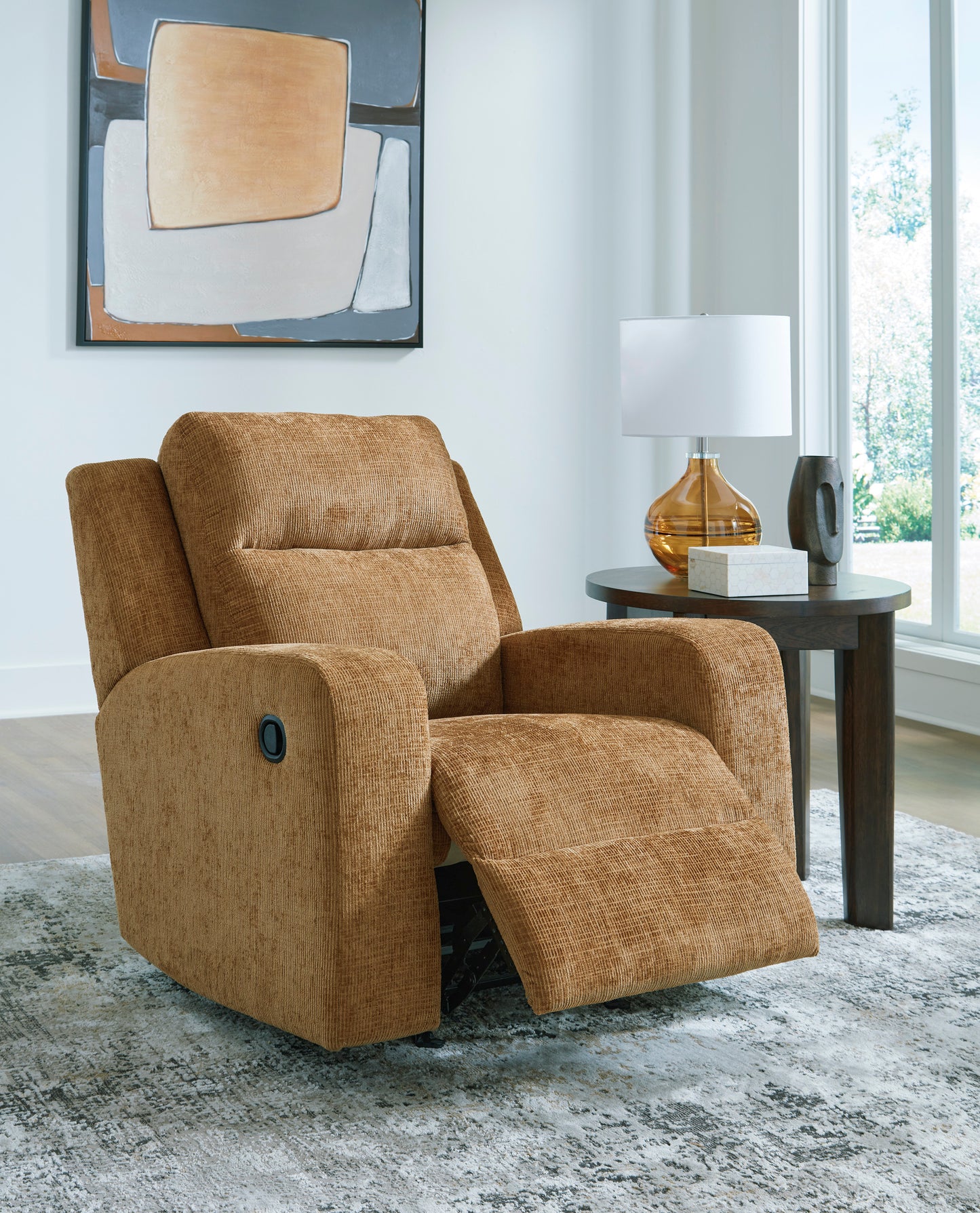 Kanlow Rocker Recliner-- Honey Color