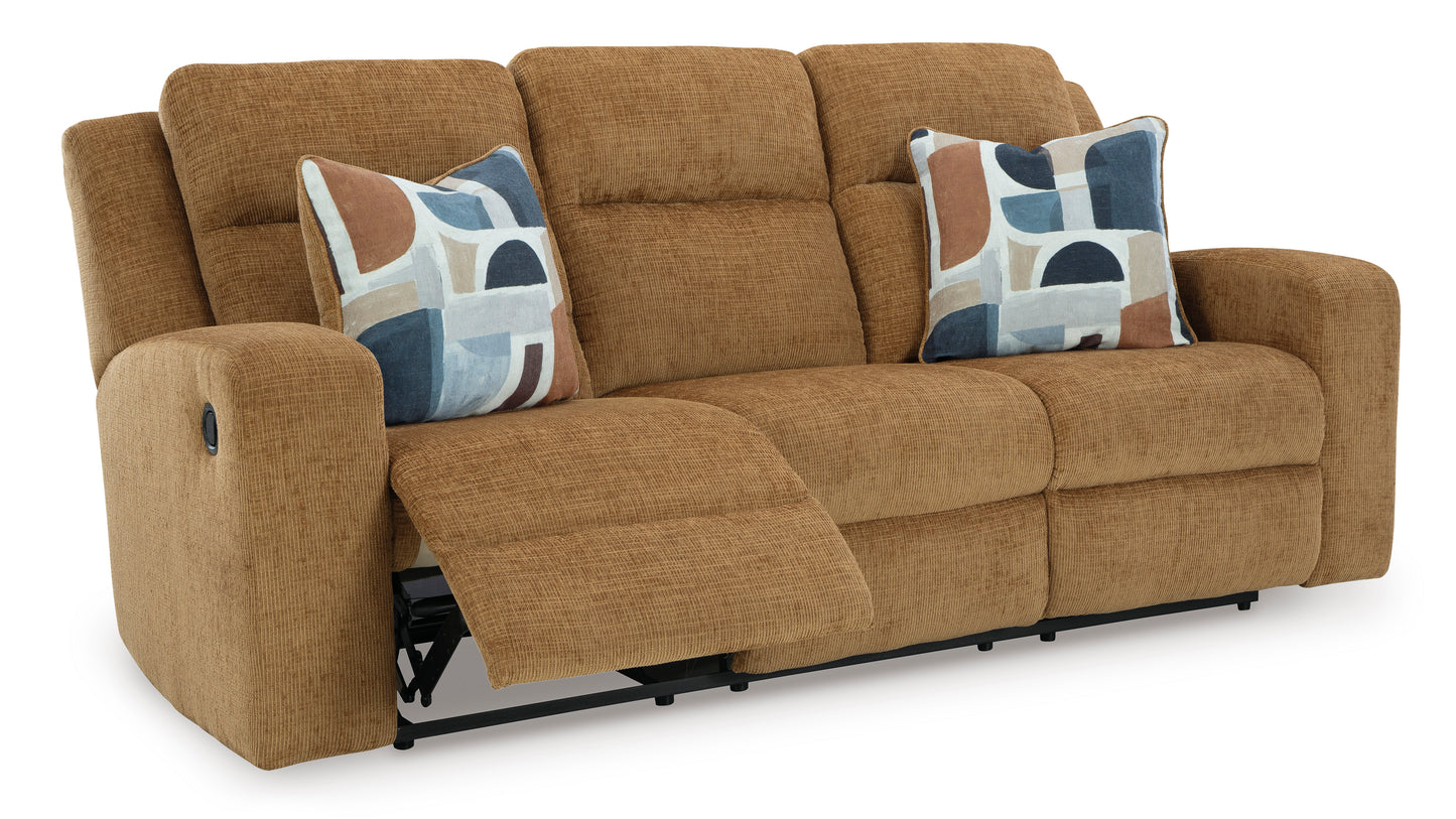 Kanlow Reclining Sofa--- Honey Color