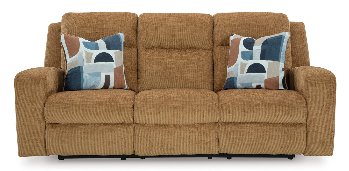 Kanlow Reclining Sofa--- Honey Color