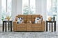 Kanlow DBL Rec Loveseat w/Console- Honey Color