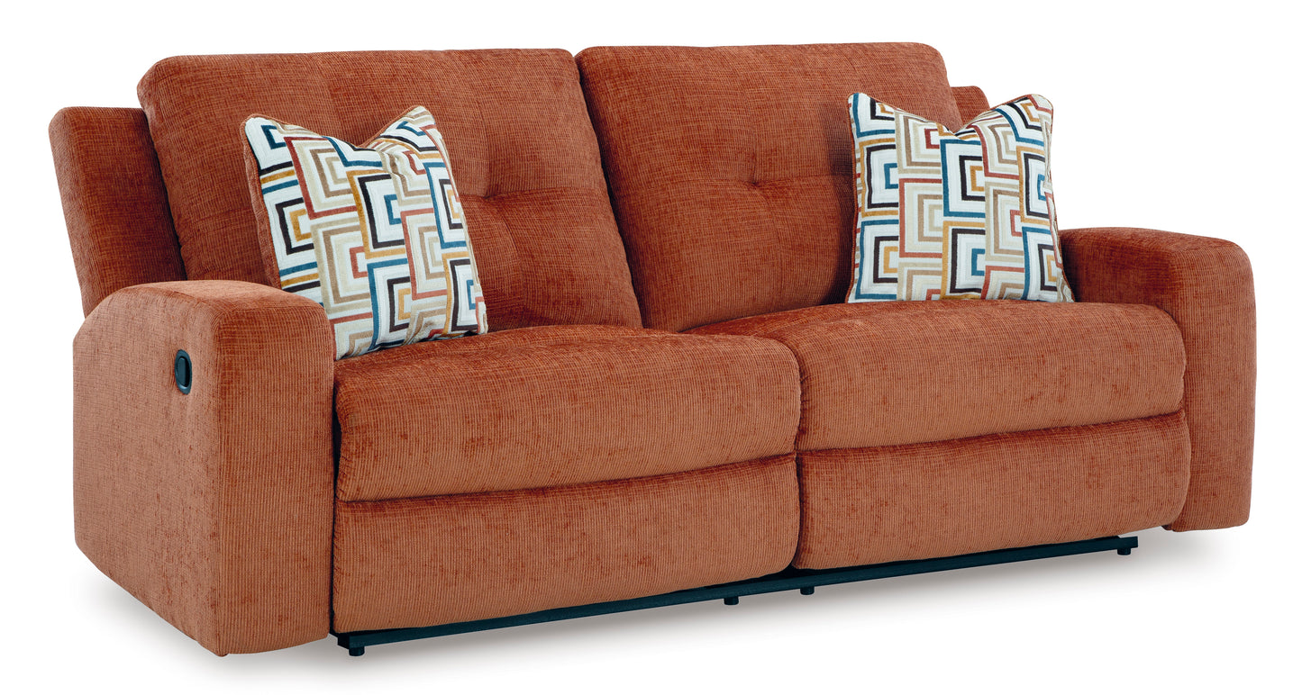 Danum 2 Seat Reclining Sofa-- Spice Color