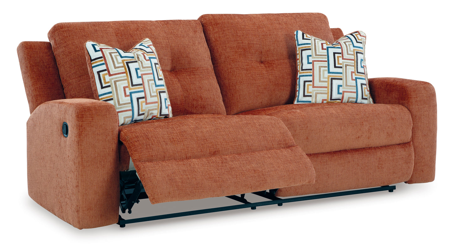 Danum 2 Seat Reclining Sofa-- Spice Color