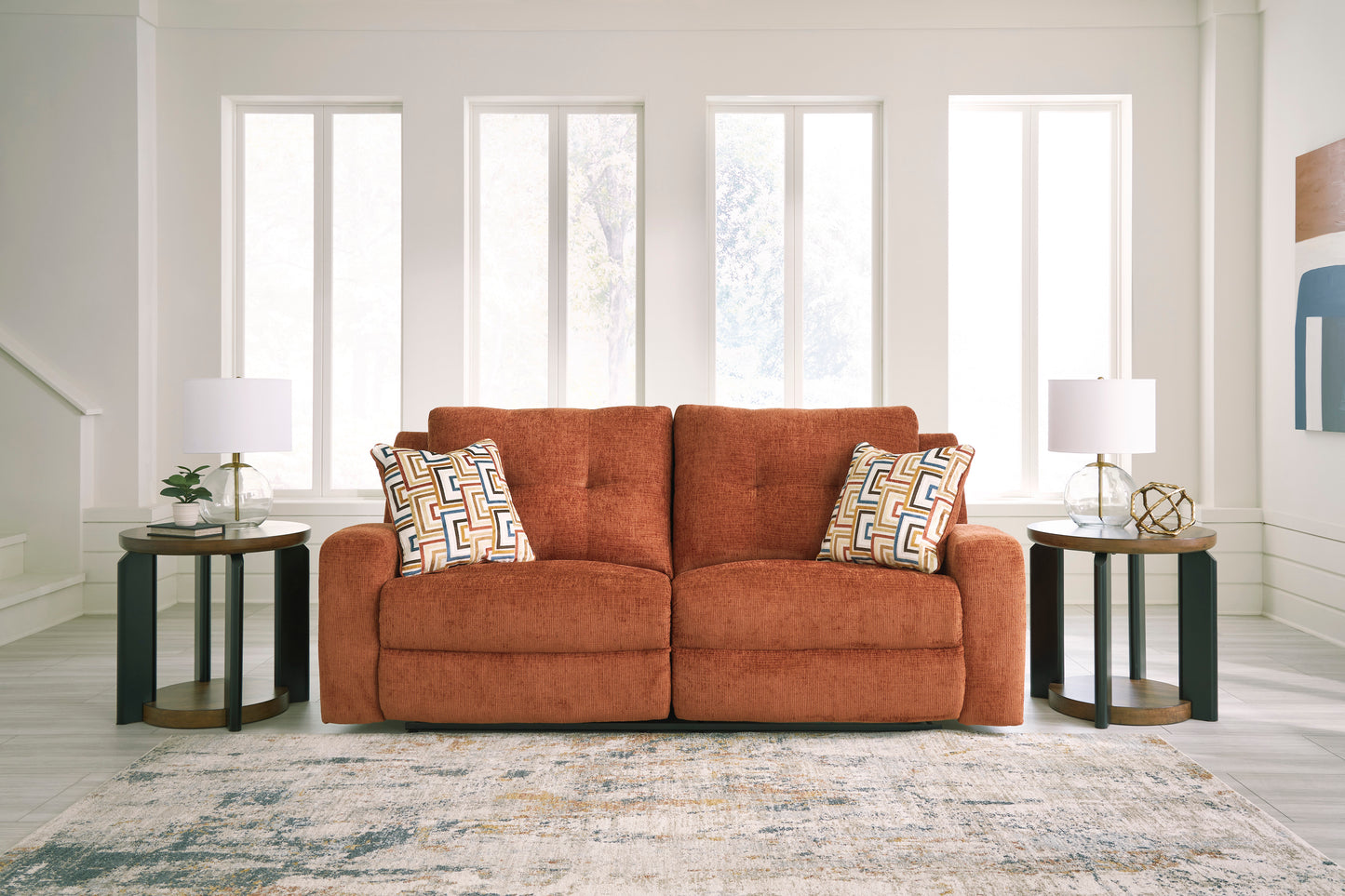 Danum 2 Seat Reclining Sofa-- Spice Color