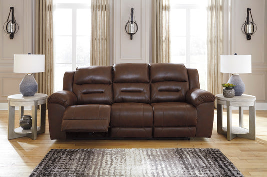 Stoneland Reclining Sofa- Chocolate Color