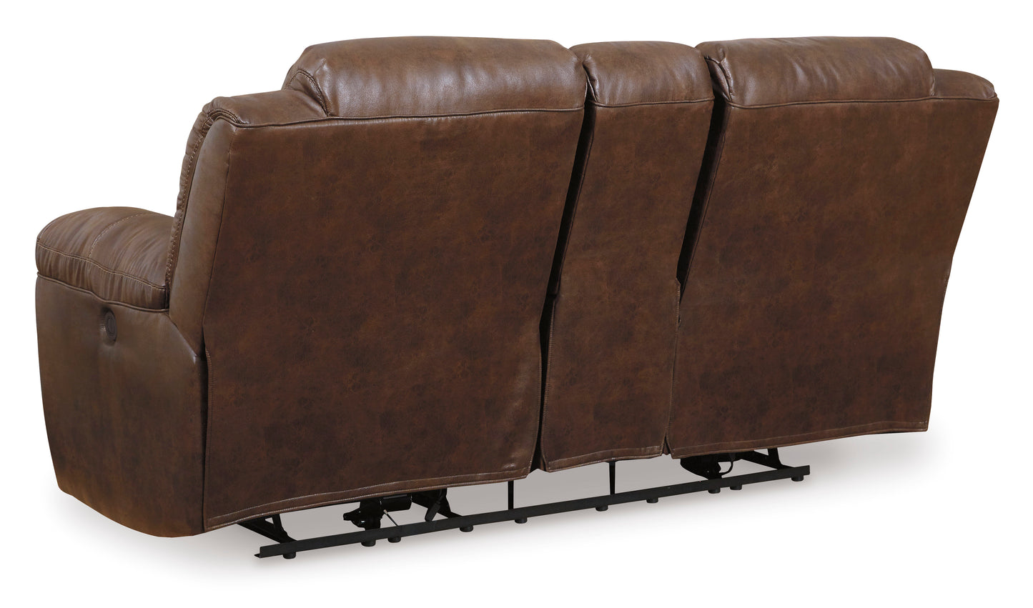 Stoneland DBL Rec Loveseat w/Console--- Chocolate Color