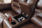 Stoneland DBL REC PWR Loveseat w/Console- Chocolate Color