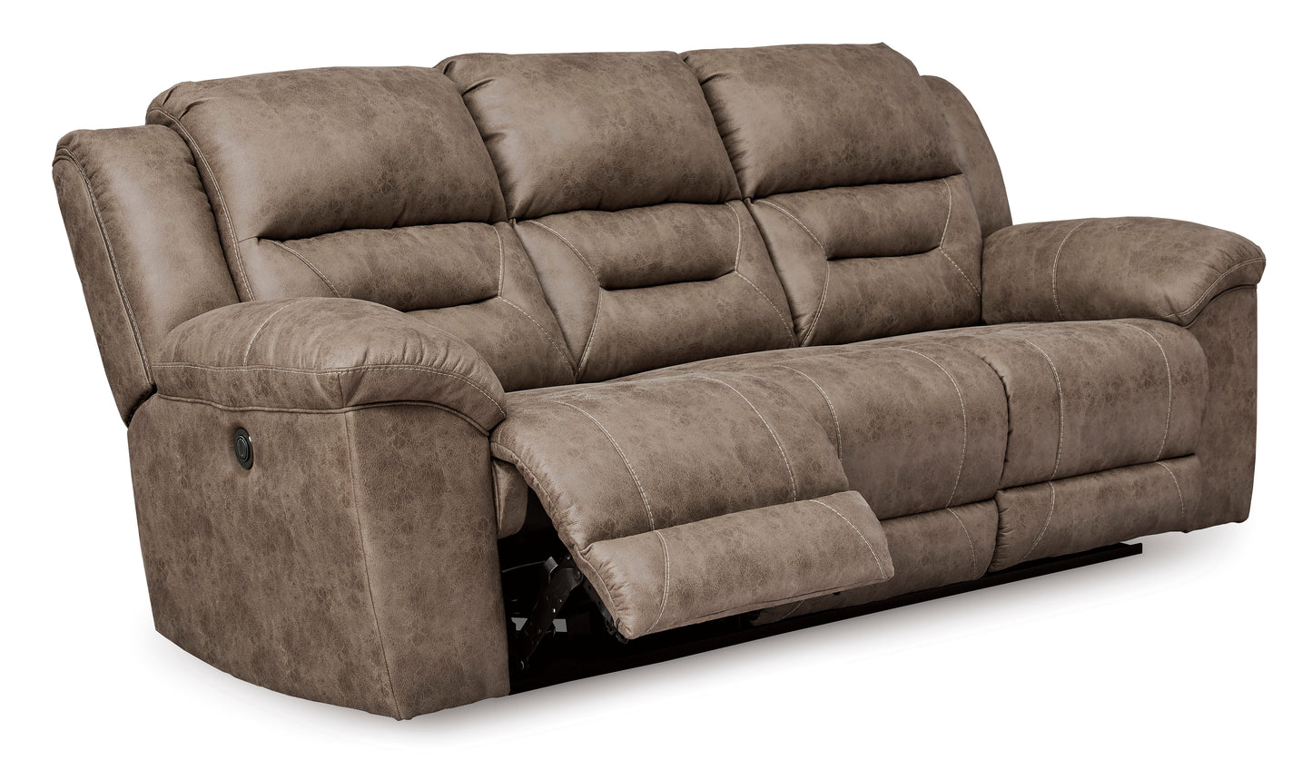 Stoneland Reclining Power Sofa- Fossil Color