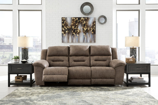 Stoneland Reclining Power Sofa- Fossil Color