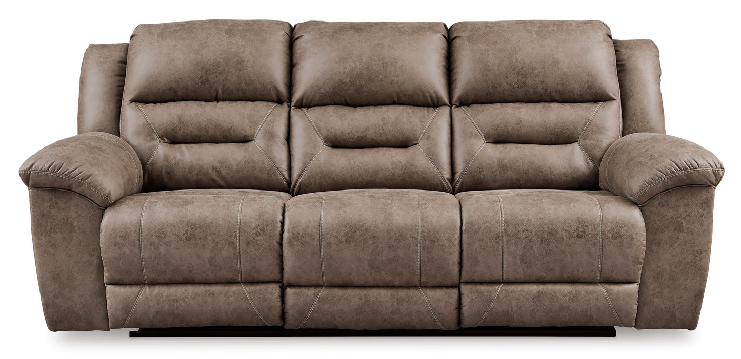 Stoneland Reclining Power Sofa- Fossil Color