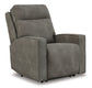 Next-Gen Durapella PWR Recliner/ADJ Headrest-- Slate Color