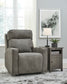 Next-Gen Durapella PWR Recliner/ADJ Headrest-- Slate Color