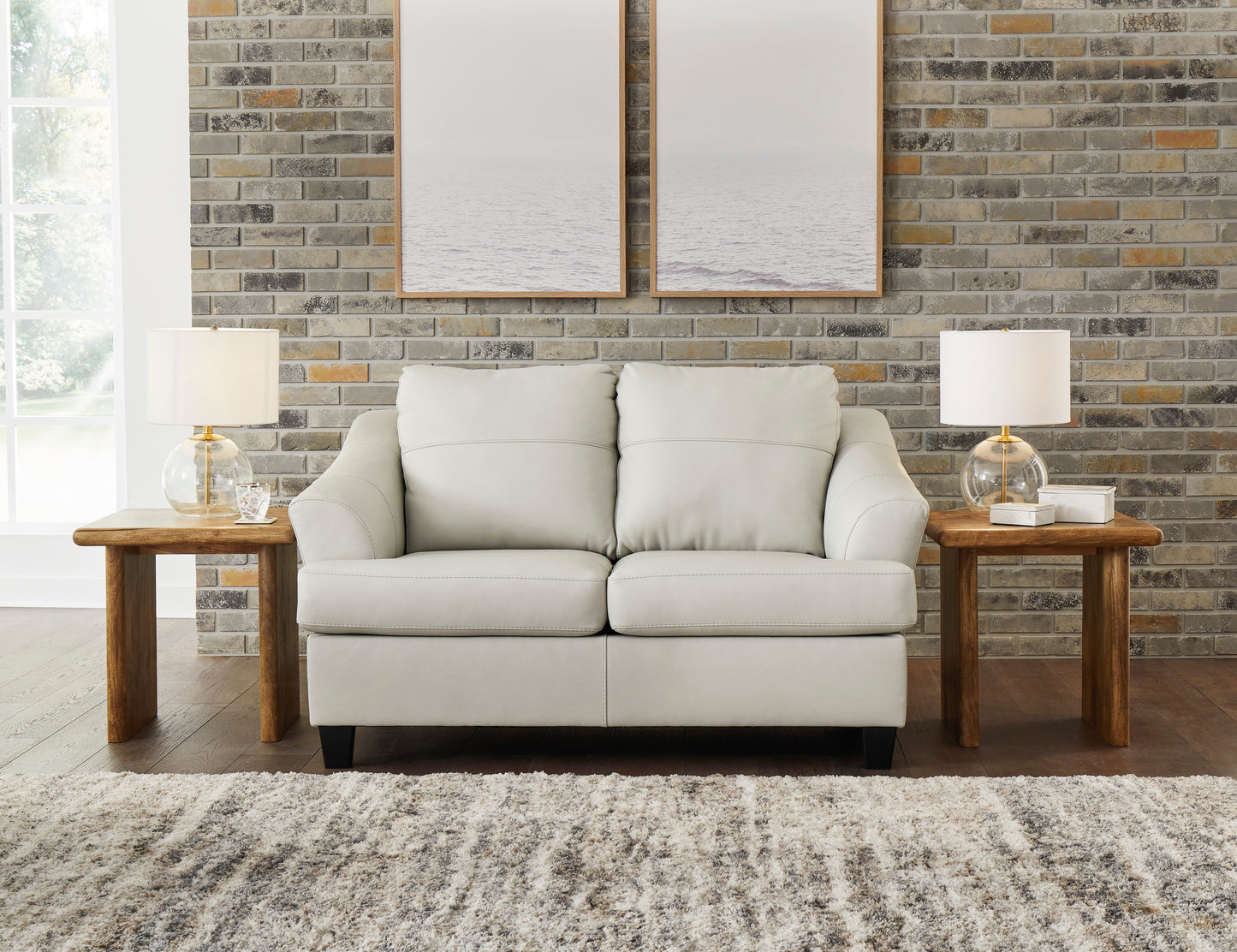 Genoa Loveseat- Coconut Color