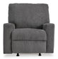 Rannis Rocker Recliner-Pewter Color