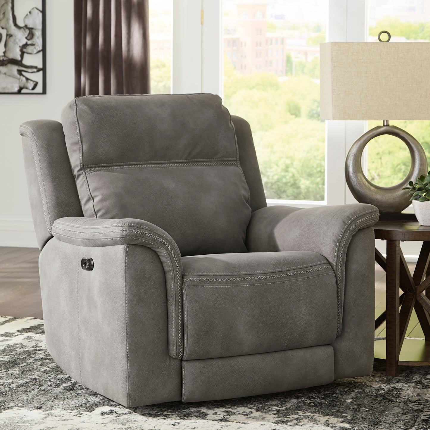 Next-Gen DuraPella PWR Recliner/ADJ Headrest-- Slate Color